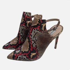 Steve Madden Daily Snake Animal Print Sling-Back Pumps Heels 8M new
#1